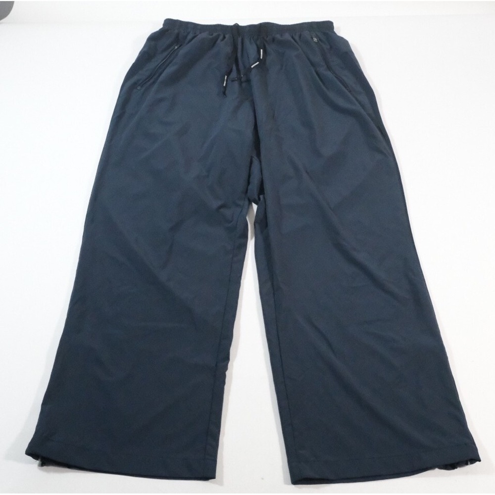 Nike Pants Womens XL Blue Dri-FIT Training Wide Leg Athletic Zipper Pockets